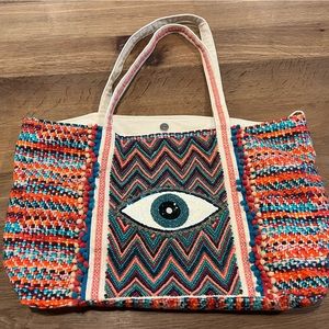 America and Beyond embellished large tote.